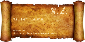 Miller Laura névjegykártya